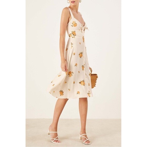 NWT. Reformation Floral Bodice Dress Sz 12 - Picture 8 of 10